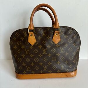 Louis Vuitton Alma Handbag Monogram canvas Made in France